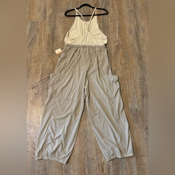 Free People Back Packer Onesie In Muted Beige.  Size M. - Picture 9 of 14